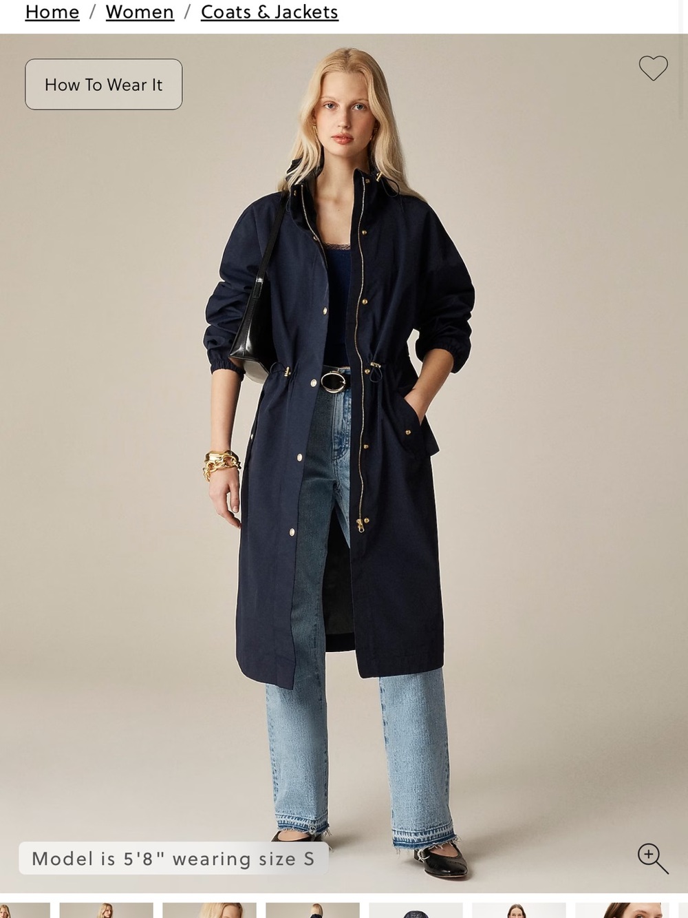 J CREW PERFECT RAINCOAT BLACK LARGE - Picture 3 of 8